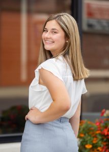 Audrey Snider posing outside